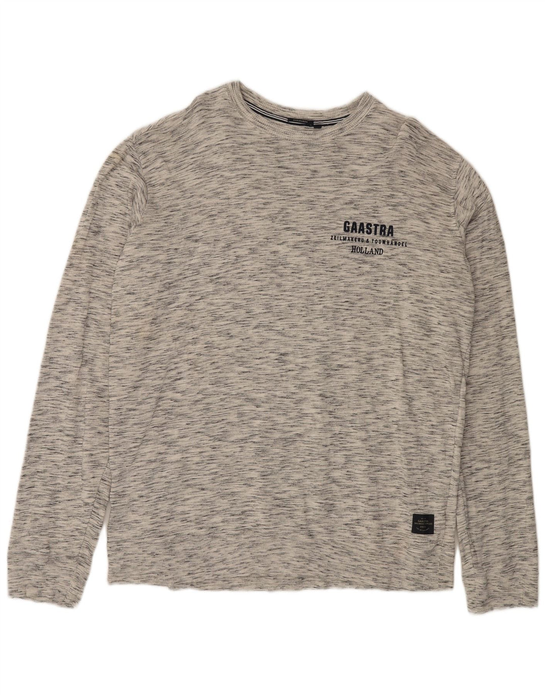 GAASTRA Mens Top Long Sleeve 3XL Grey Flecked Cotton