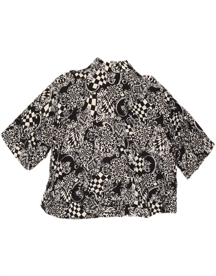 FELICIA Womens Oversized Shirt Blouse IT 44 Medium Black Paisley Vintage Felicia and Second-Hand Felicia from Messina Hembry 