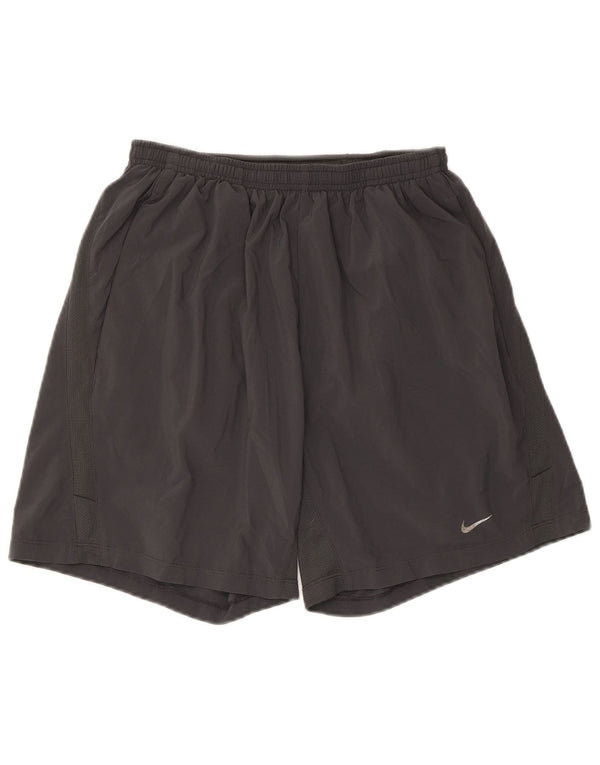 Pantaloncini sportivi Nike Dri Fit da uomo piccoli grigi