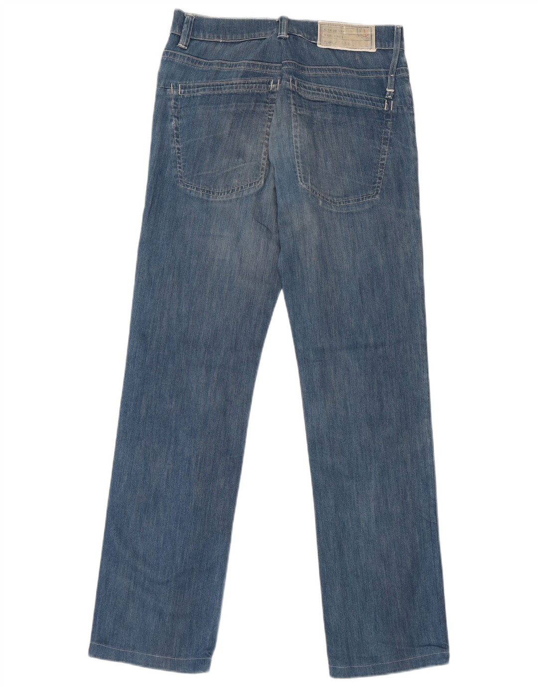 Gas Womens Straight Jeans W32 L32 Blue Cotton