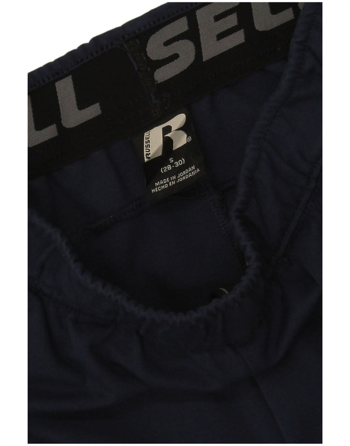 Russell Athletic Mens Tracksuit Trousers Small  Navy Blue Rayon