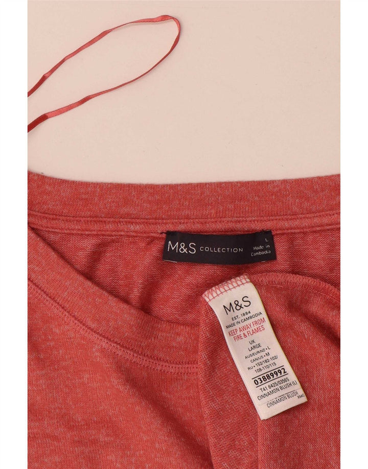 Marks & Spencer Herren T-Shirt Top Große rote Viskose