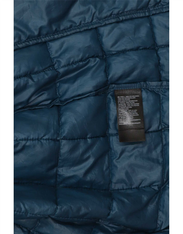 The North Face Mens Padded Jacket UK 36 Small Blue Polyester