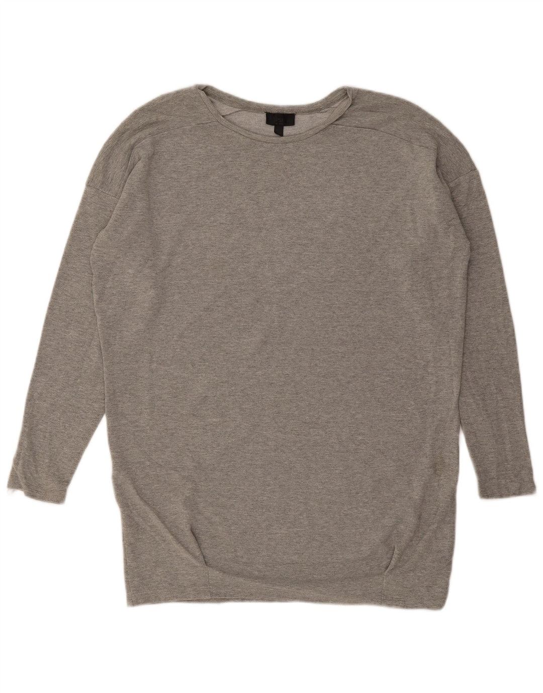 Topshop Top oversize da donna a maniche lunghe UK 12 Viscosa grigio medio