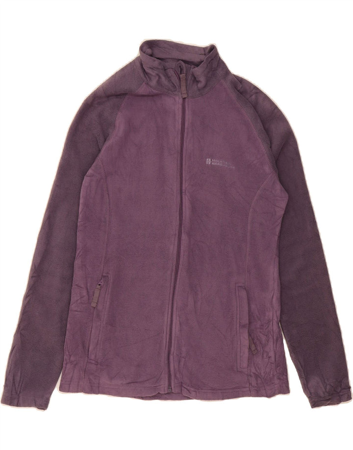 MOUNTAIN WAREHOUSE Womens Fleece Jacket UK 12 Medium  Purple Colourblock Vintage Mountain Warehouse and Second-Hand Mountain Warehouse from Messina Hembry 
