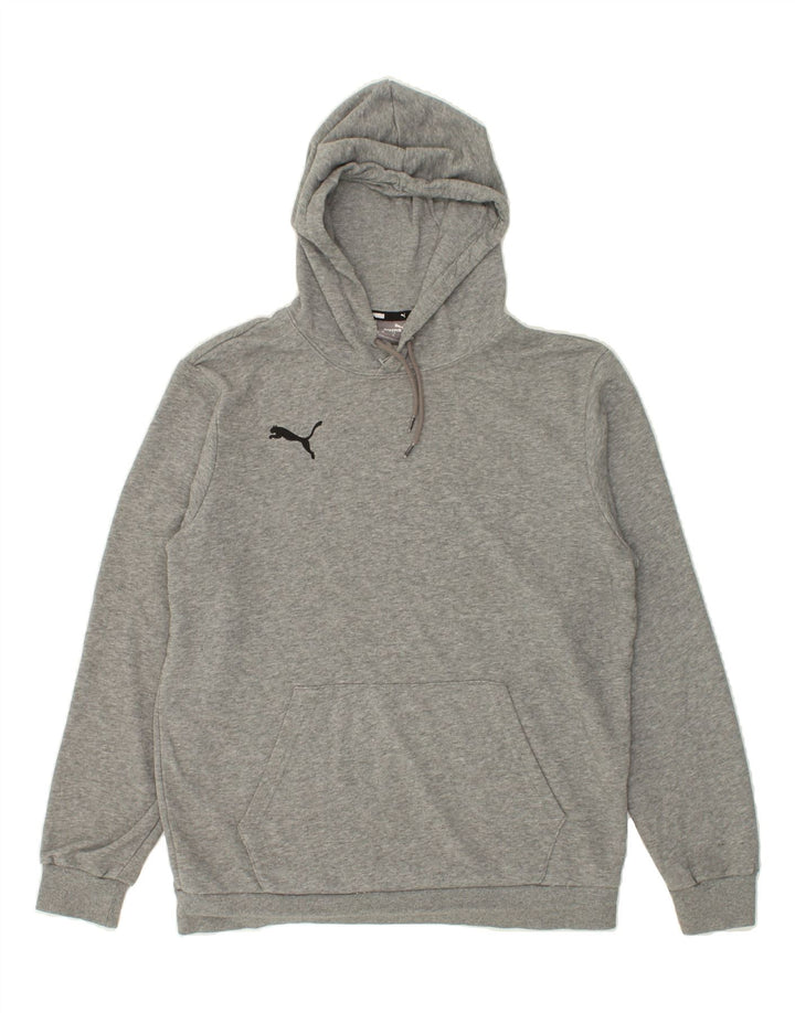 PUMA Mens Hoodie Jumper Medium Grey Cotton Vintage Puma and Second-Hand Puma from Messina Hembry 