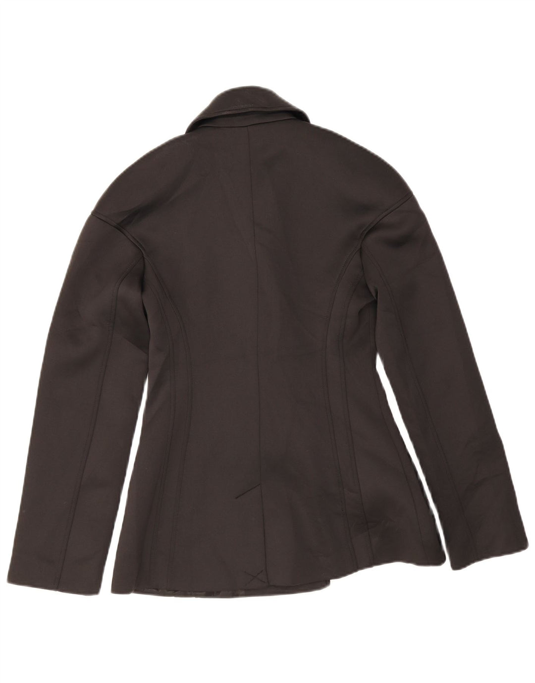 Zara Veste blazer à double boutonnage pour femme UK 12 Polyester noir moyen