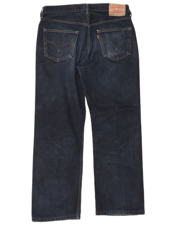 Levi's Mens 506 Straight Jeans W36 L29 Navy Blue Cotton