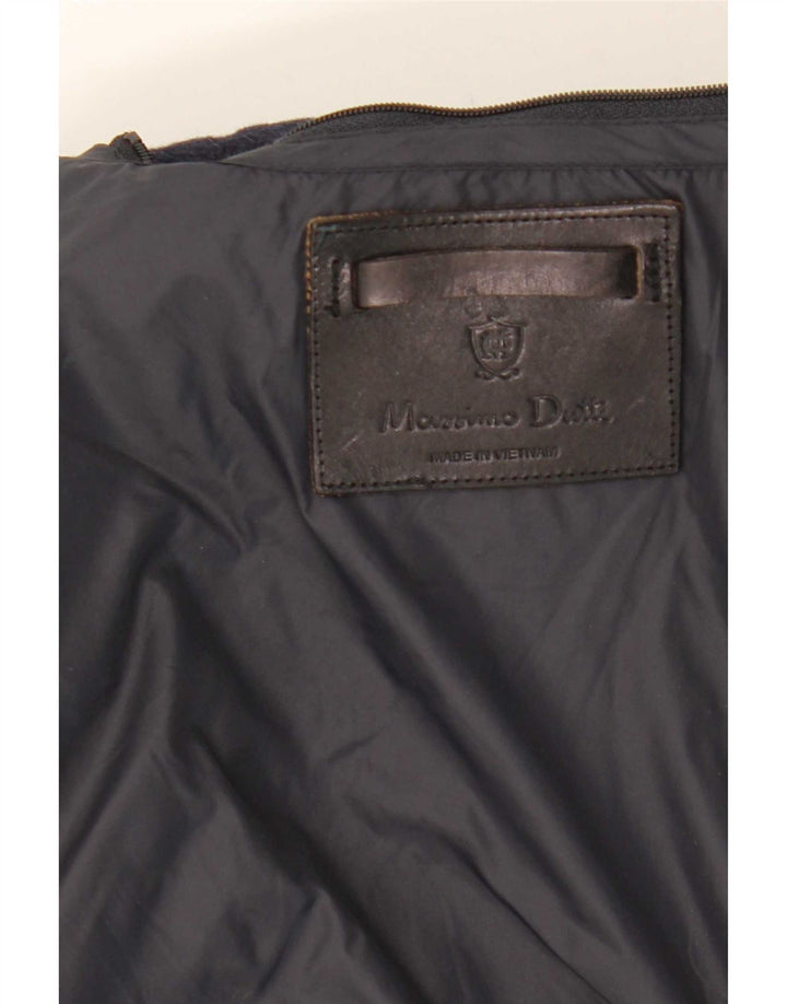 Massimo Dutti Veste Blazer 4 Boutons Homme UK 42 XL Bleu Marine Laine