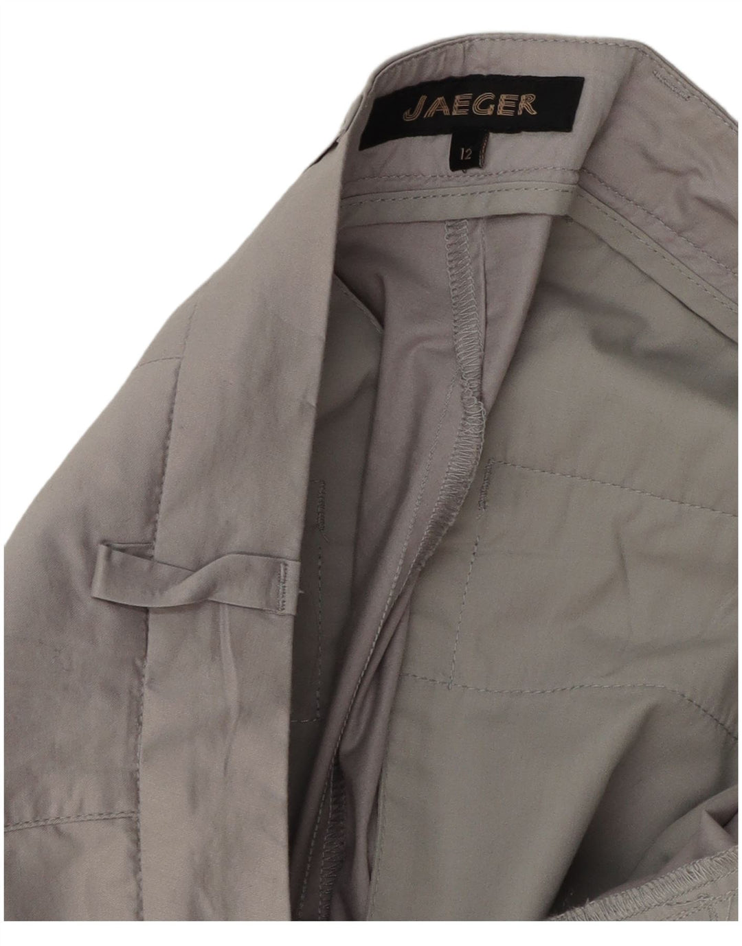 Jaeger Damen Crop Pegged Anzughose UK 12 Medium W32 L25 Grau Polyester
