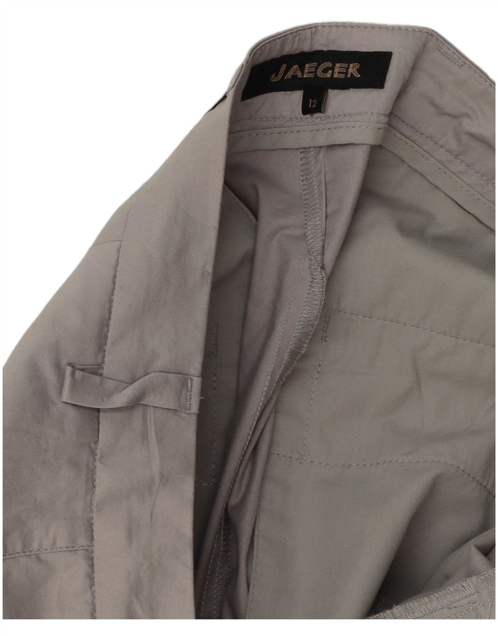 Jaeger Damen Crop Pegged Anzughose UK 12 Medium W32 L25 Grau Polyester