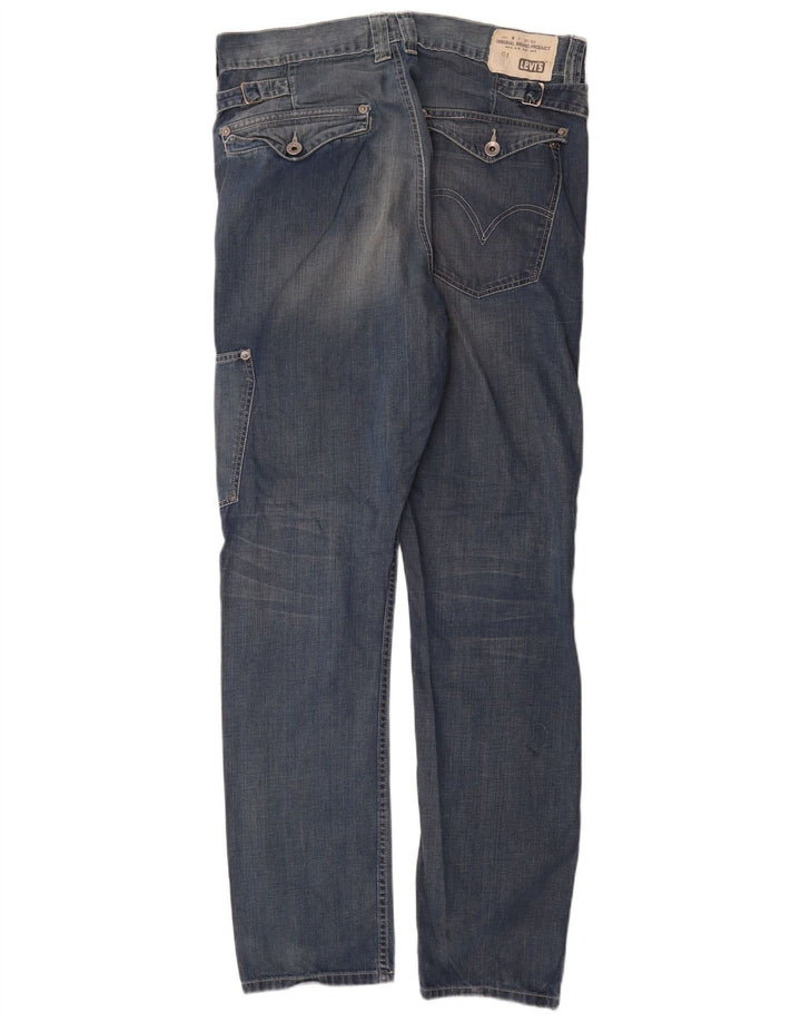 Levi's Herre Cargo Slim Jeans W36 L34 Blå