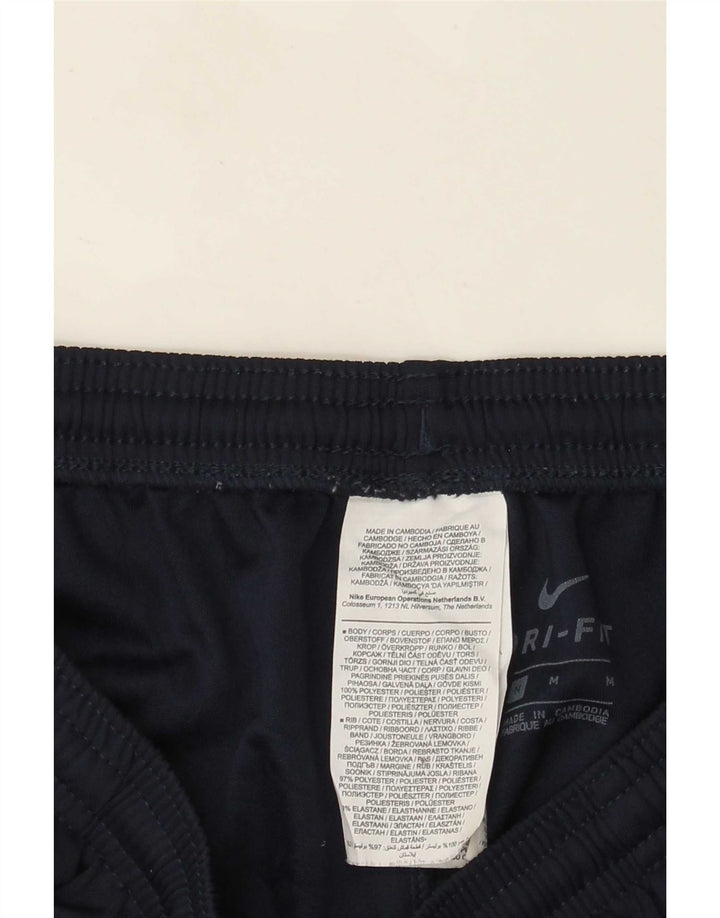 Nike Mens Dri Fit Tracksuit Trousers Medium Navy Blue Polyester