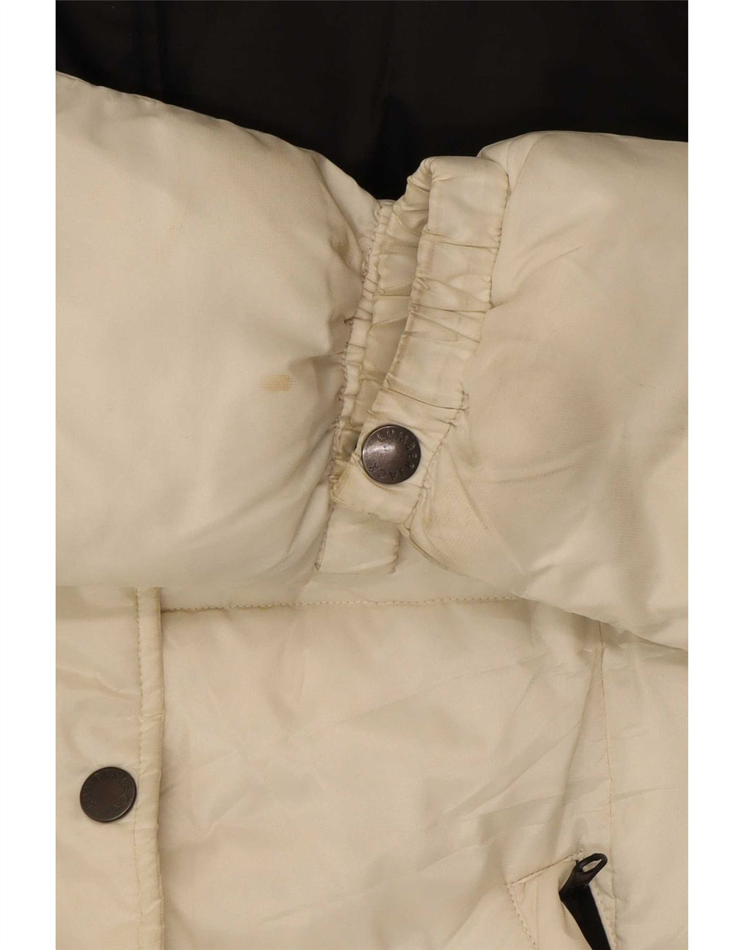 Lumberjack Dame hættepolstret jakke IT 42 Medium White Colourblock