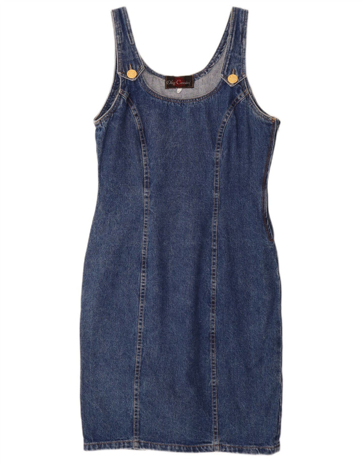 Oleg Cassini Womens Sleeveless Denim Dress IT 42 Medium Blue