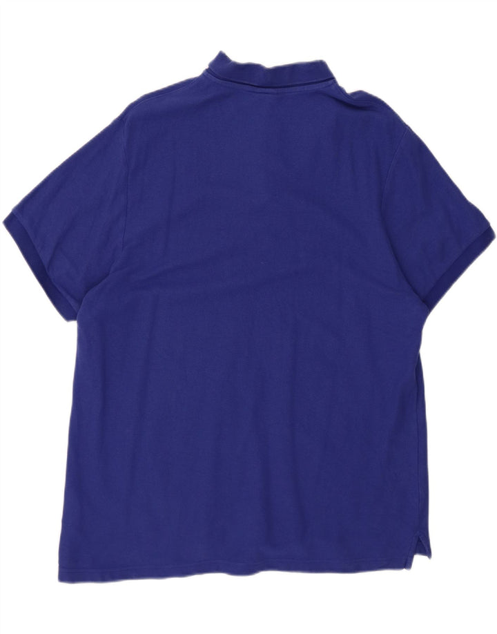 NIKE Mens Polo Shirt 2XL Blue Cotton