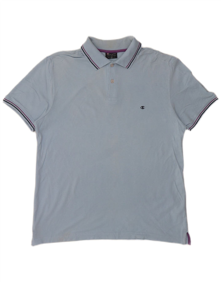 Champion Mens Polo Shirt Large Blue