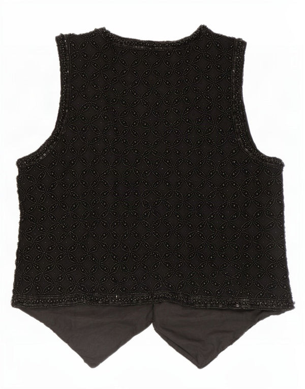 Vintage γυναικείο γιλέκο UK 14 Medium Black