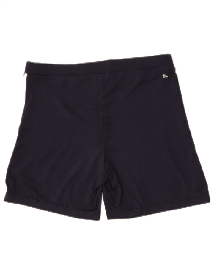 Pantaloncini sportivi Adidas Climalite da donna UK 12 medio blu navy poliestere