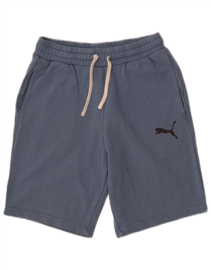 Puma Mens Sport Shorts Small Blue Cotton