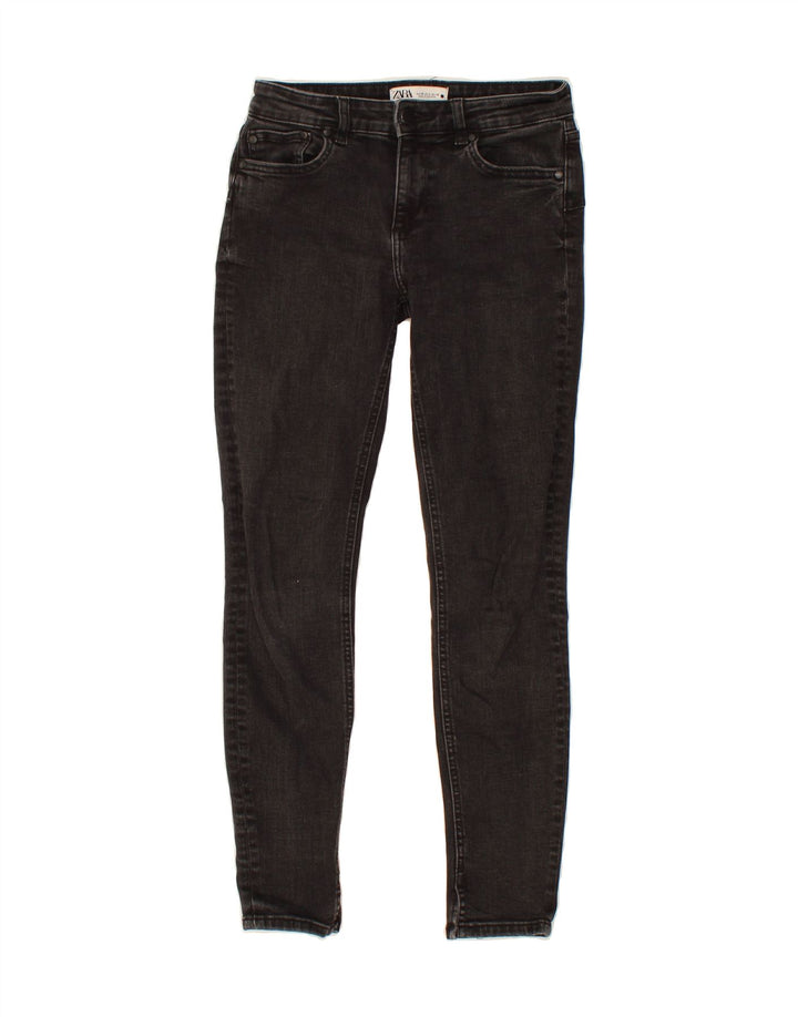 ZARA Womens Skinny Jeans US 4 Small W27 L28 Black Cotton Vintage Zara and Second-Hand Zara from Messina Hembry 