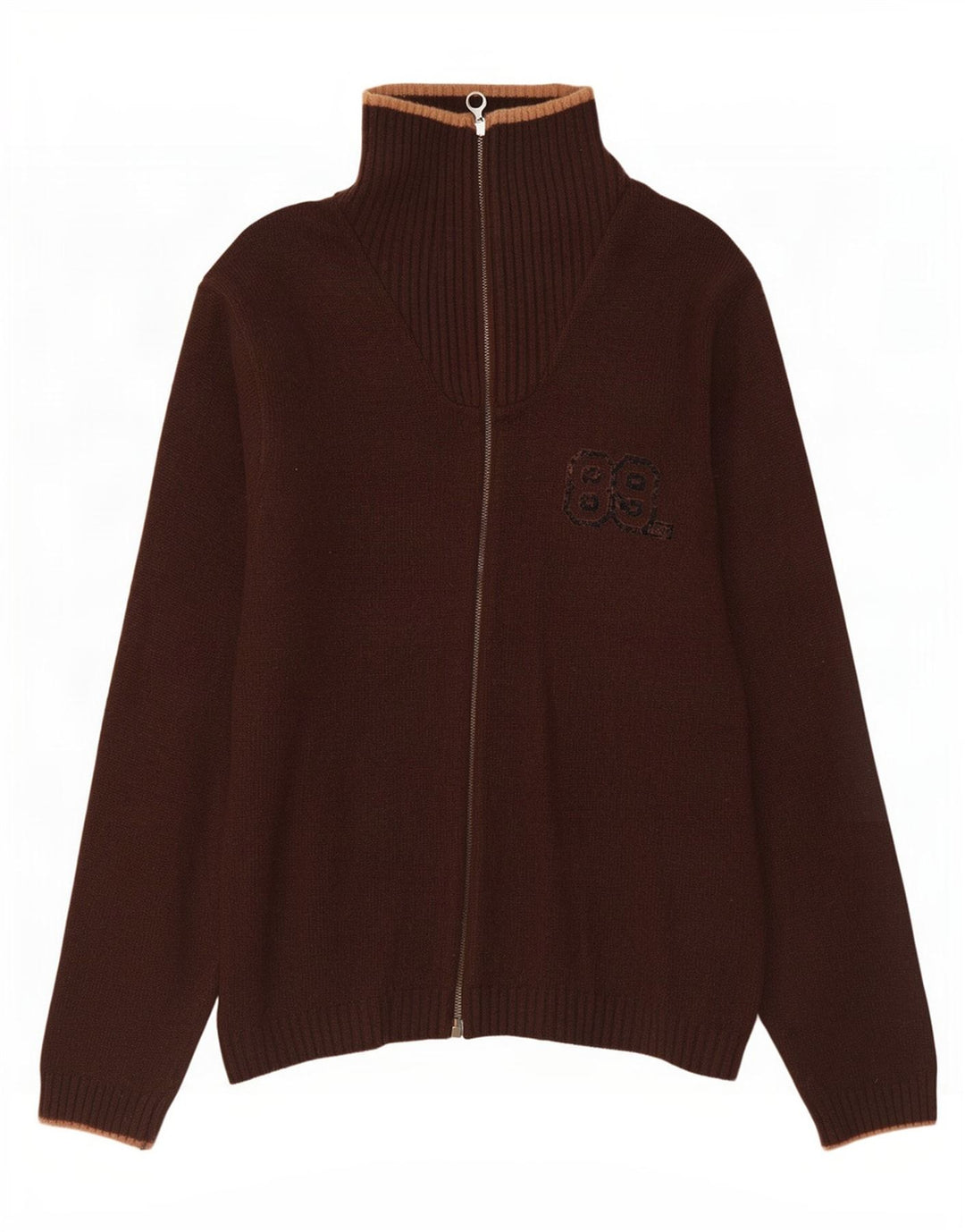 Lee Cardigan Graphique Pull Homme Marron Moyen Laine