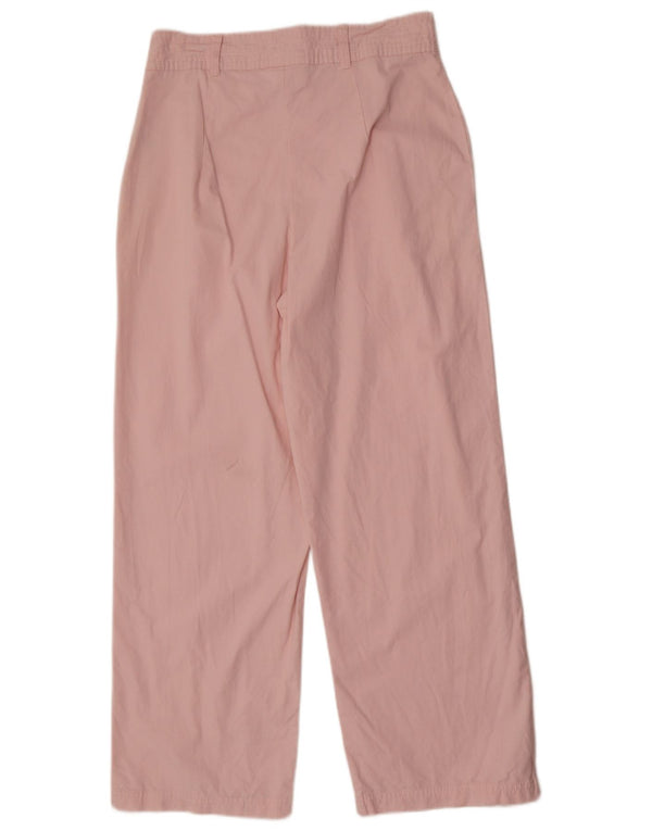 Fila kvinders højtaljede brede ben Casual bukser Small W30 L28 Pink bomuld