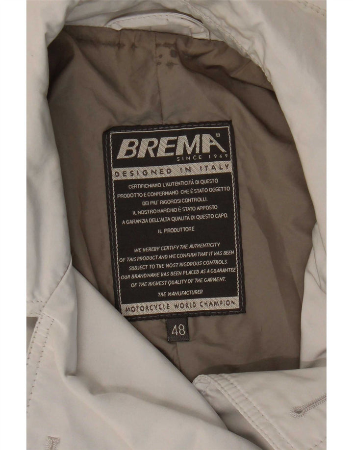 Brema Womens Short Pea Coat IT 48 XL Grey Nylon