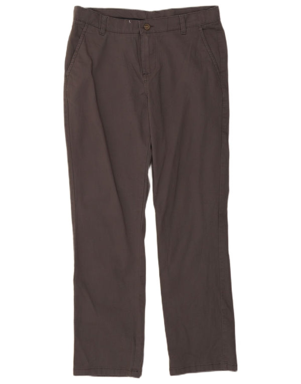 Pantaloni chino dritti Husky da ragazzo Izod 15-16 anni W32 L29 cotone grigio