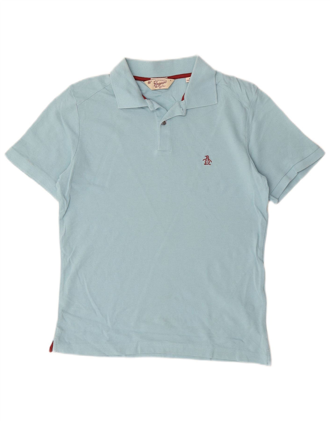 Penguin herre poloshirt lille blå bomuld