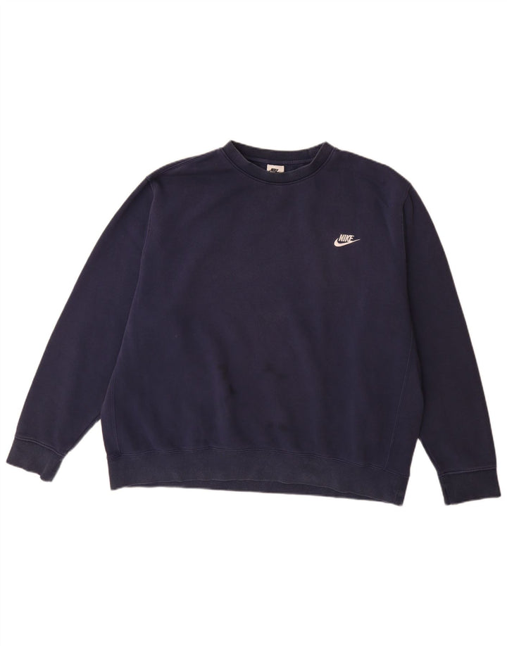 Nike Mens Sweatshirt Jumper XL Navy Blue Cotton