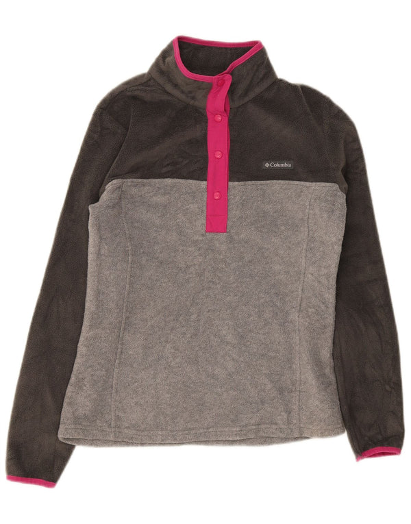 Columbia Damen Fleecepullover UK 10 Small Grey Colourblock Sports