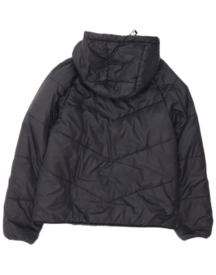 Nike Womens Hooded Oversized Padded Jacket UK 10 Small Black Polyester