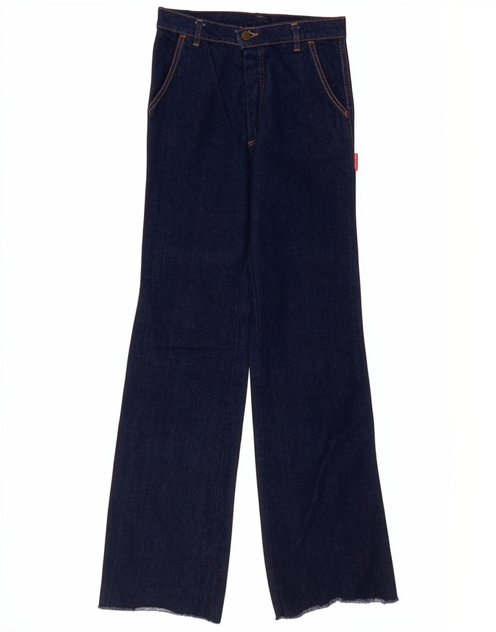 Vintage Womens Bootcut Jeans W30 L33 Navy Blue Cotton