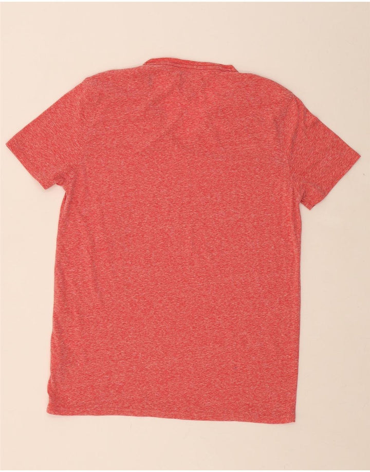TOMMY HILFIGER Mens Regular Fit T-Shirt Top XL Red Flecked Polyester Vintage Tommy Hilfiger and Second-Hand Tommy Hilfiger from Messina Hembry 