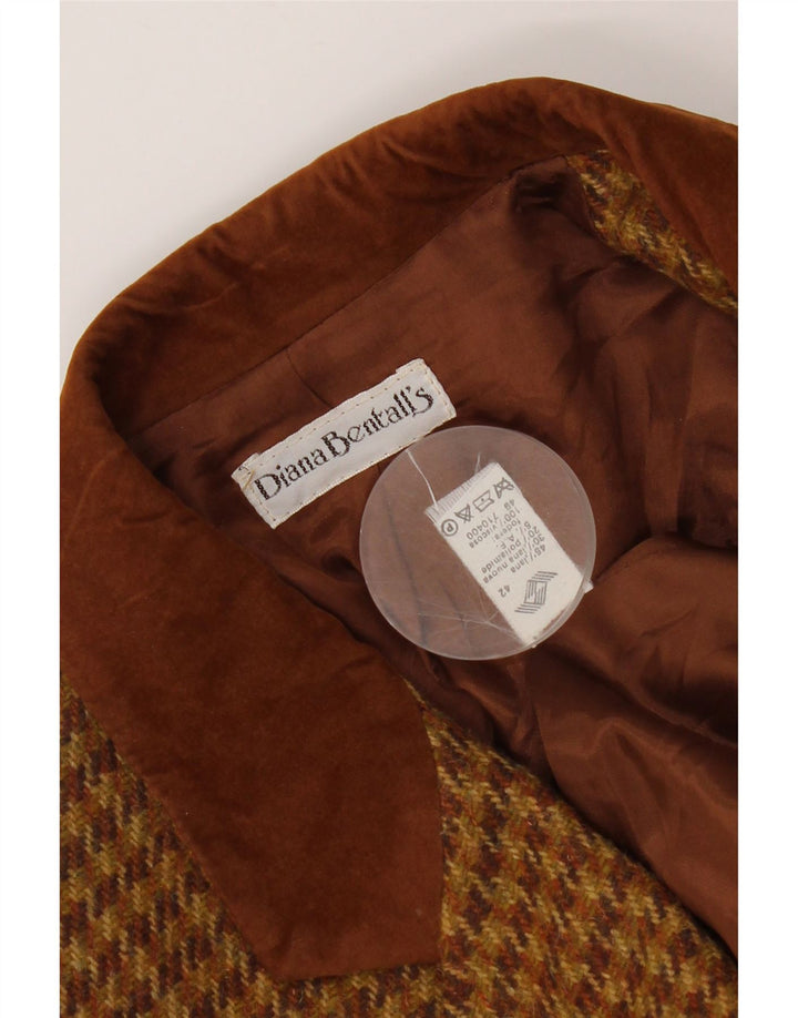 Blazer pentru femei de la Diana Bentall IT 42 Medium Brown Houndstooth