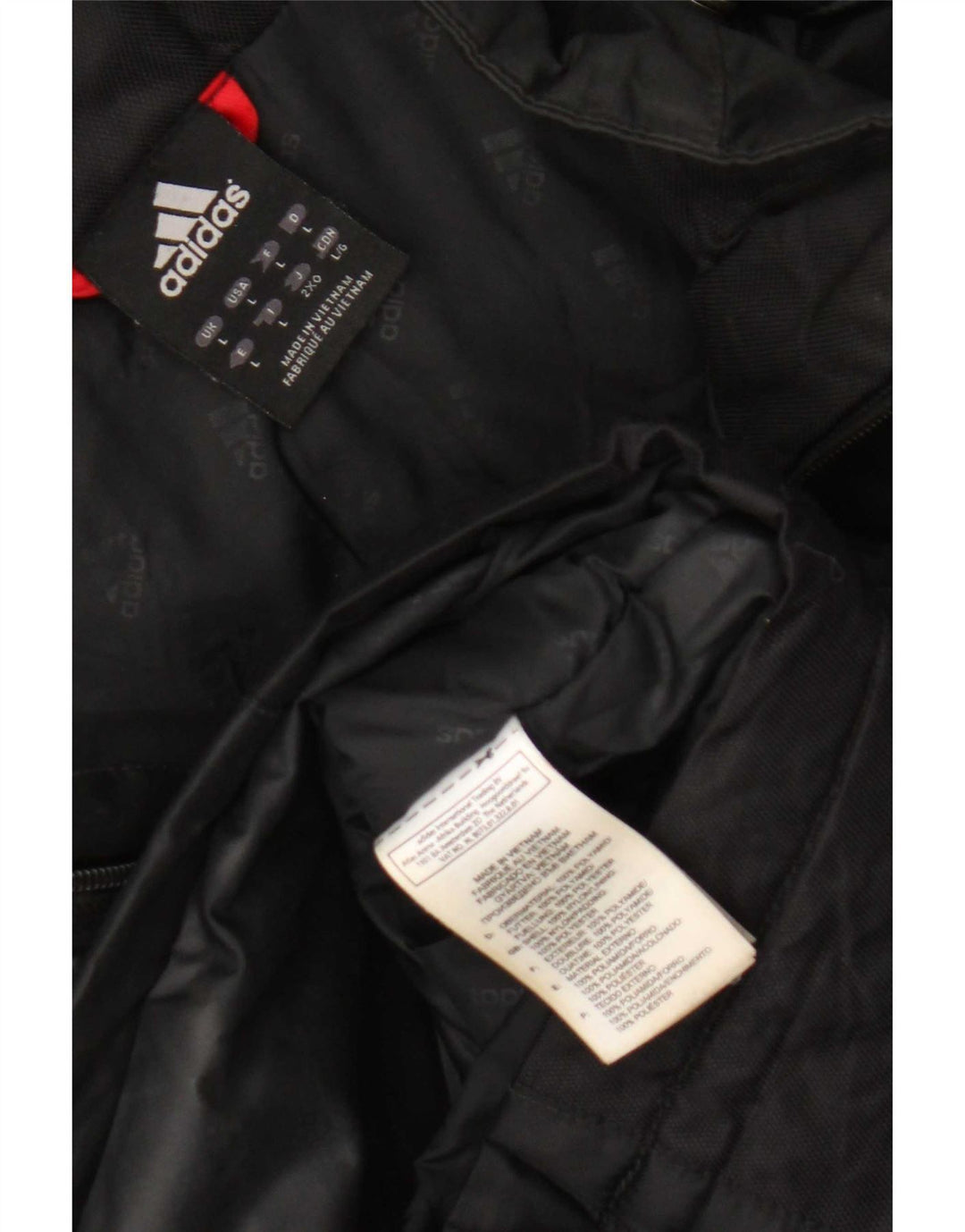 Adidas Mens Hooded Utility Jacket UK 40 Large Black Polyamide