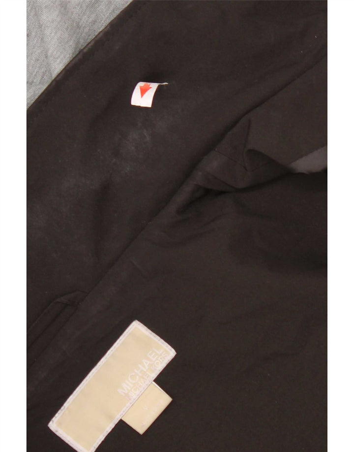 Michael Kors Womens Hooded Parka Jacket UK 14 Medium Black Polyester