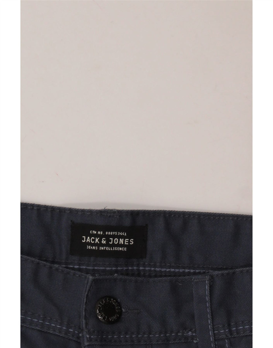 JACK & JONES Mens Casual Shorts Medium W32  Blue Polyester