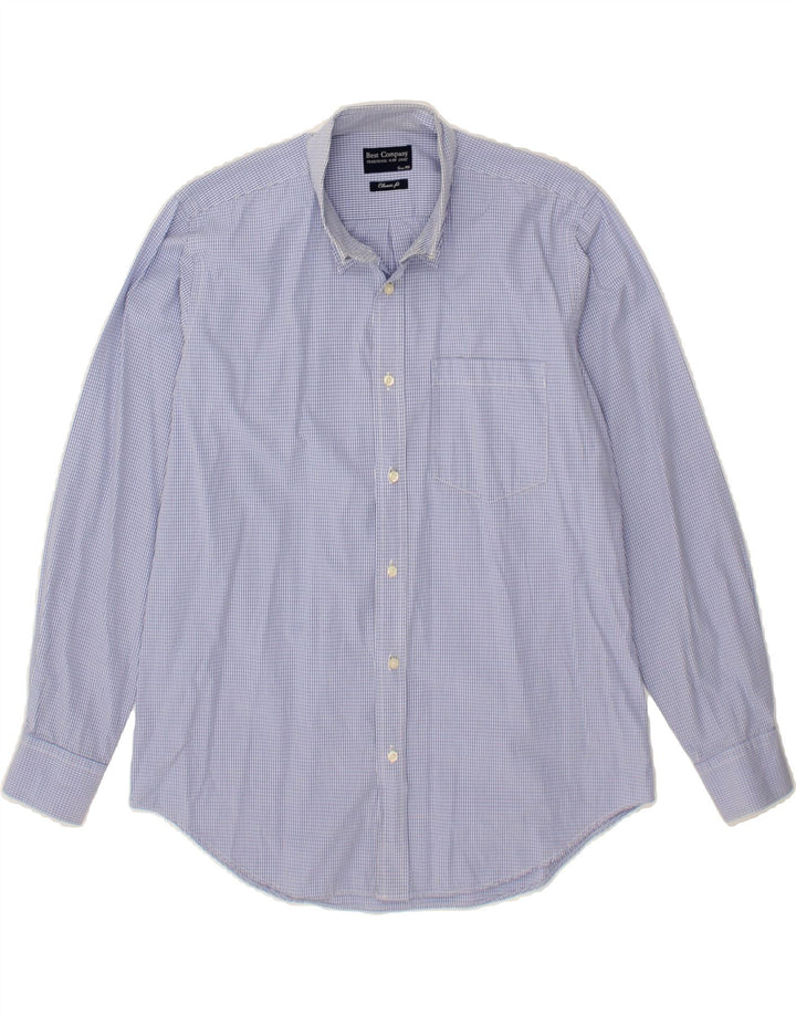 BEST COMPANY Mens Classic Fit Shirt Small Blue Gingham Vintage Best Company and Second-Hand Best Company from Messina Hembry 