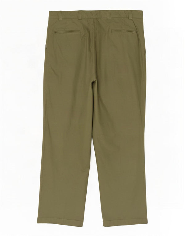 Pantaloni da abito con pegging da uomo Pierre Cardin W40 L31 Cachi