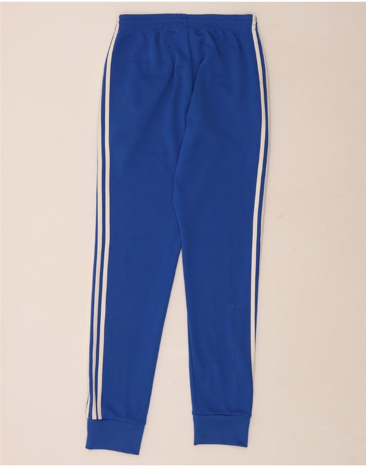 ADIDAS Mens Tracksuit Trousers Joggers Small  Blue Polyester