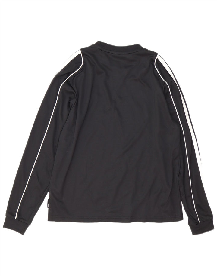 ADIDAS Boys Climalite Top Langærmet 13-14 År Sort Polyester