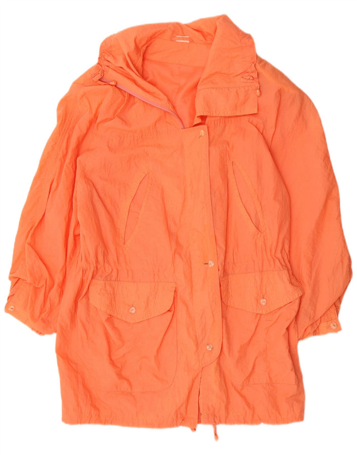 Vintage Womens Raincoat UK 18 XL Orange