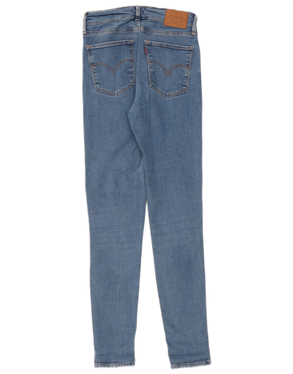 Levi's Damen 721 High Rise Skinny Jeans W26 L30 Blaues Lyocell