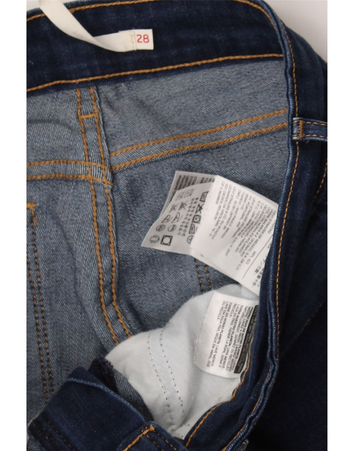 LEVI'S Womens Straight Jeans W28 L30 Blue Cotton Vintage Levi's and Second-Hand Levi's from Messina Hembry 