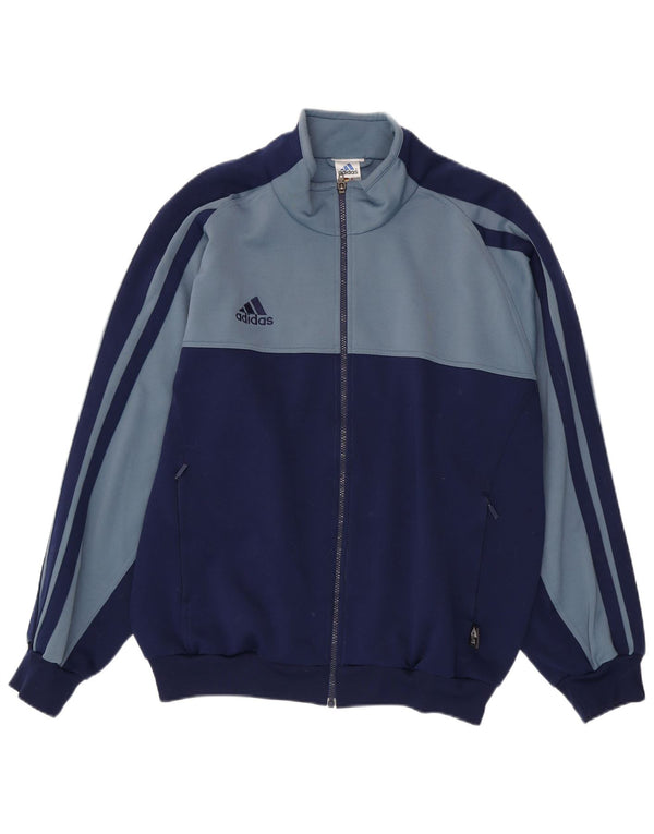 Adidas Herren Climalite Trainingsanzug Top Jacke UK 44/46 Large Marineblau