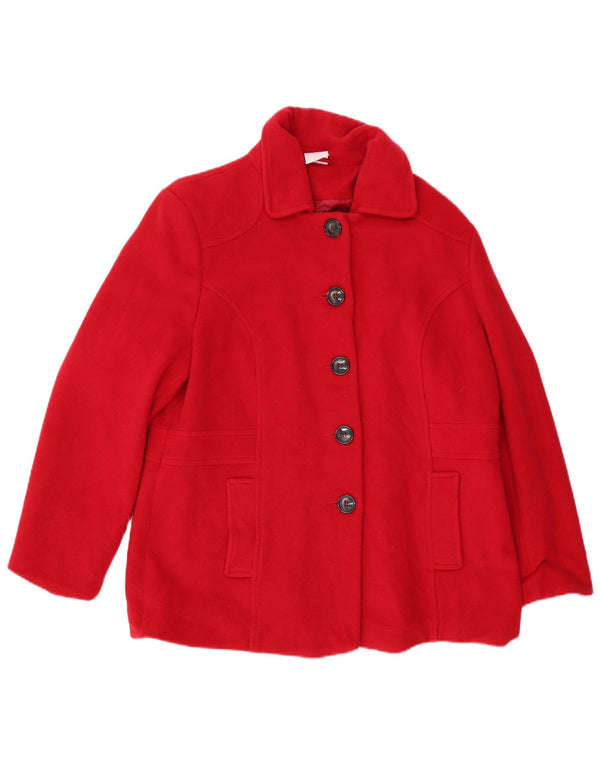 Chaqueta vintage para mujer EU 46 XL Lana roja
