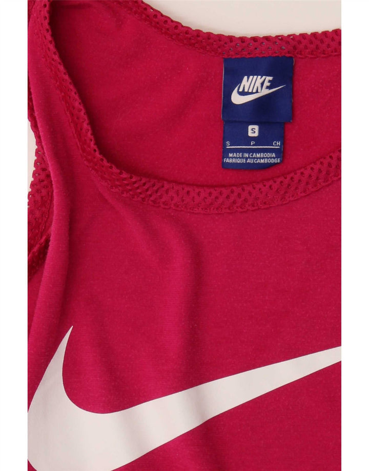 Nike Womens Graphic Vest Top UK 10 Small Pink