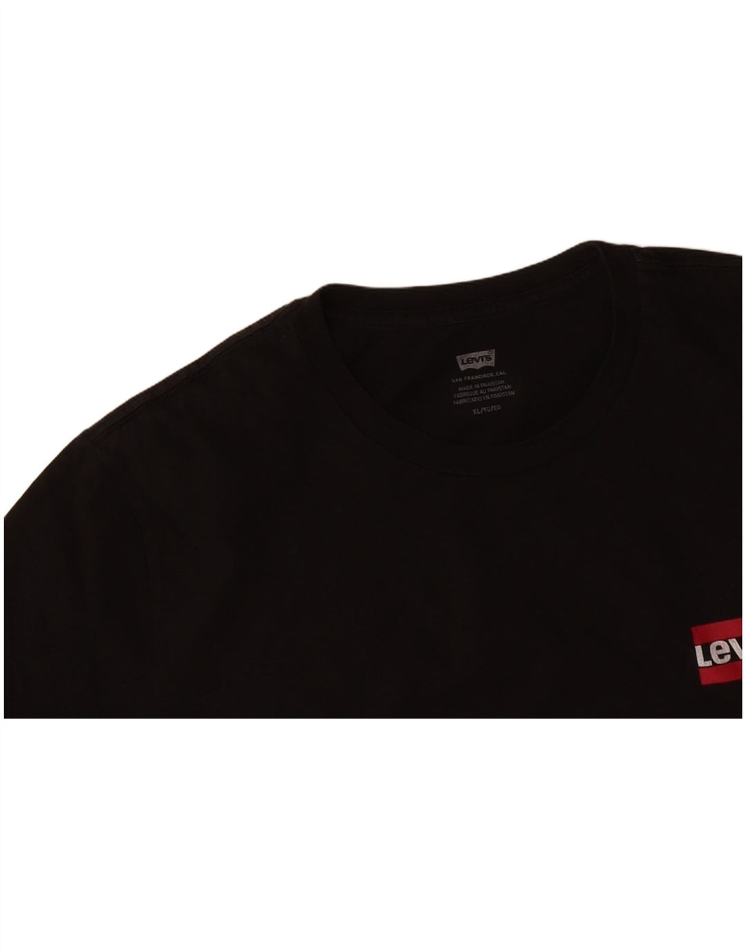 LEVI'S Mens T-Shirt Top XL Black Cotton